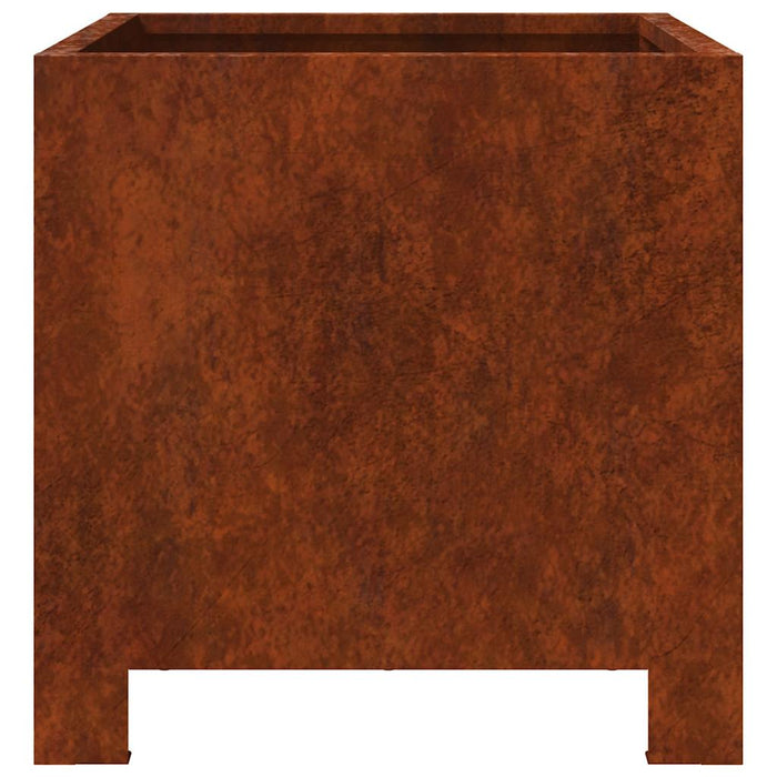 Jardiniere de grădină 2 buc 30x30x30 cm Oțel pentru intemperii WALTI