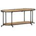 Dulap TV, 100x42x40 cm, lemn masiv mango brut - WALTI WALTI
