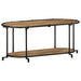 Dulap TV, 100x42x40 cm, lemn masiv mango brut - WALTI WALTI