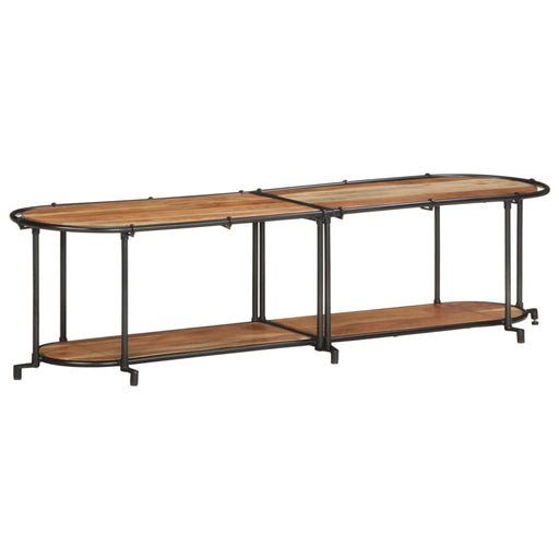 Dulap TV, 160x42x40 cm, lemn masiv de acacia - WALTI WALTI