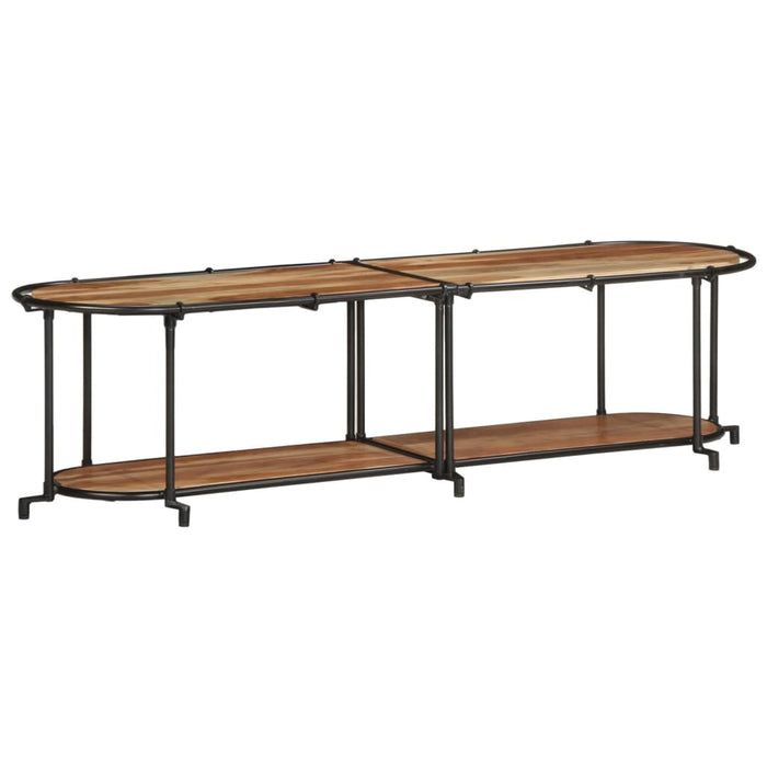 Dulap TV, 160x42x40 cm, lemn masiv de acacia - WALTI WALTI