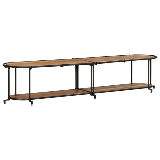 Dulap TV, 200x42x40 cm, lemn masiv de acacia - WALTI WALTI