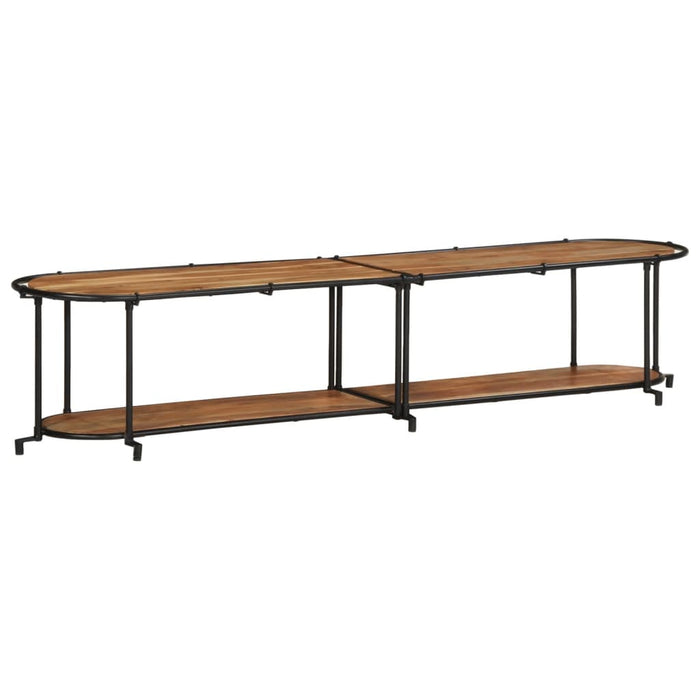 Dulap TV, 200x42x40 cm, lemn masiv de acacia - WALTI WALTI