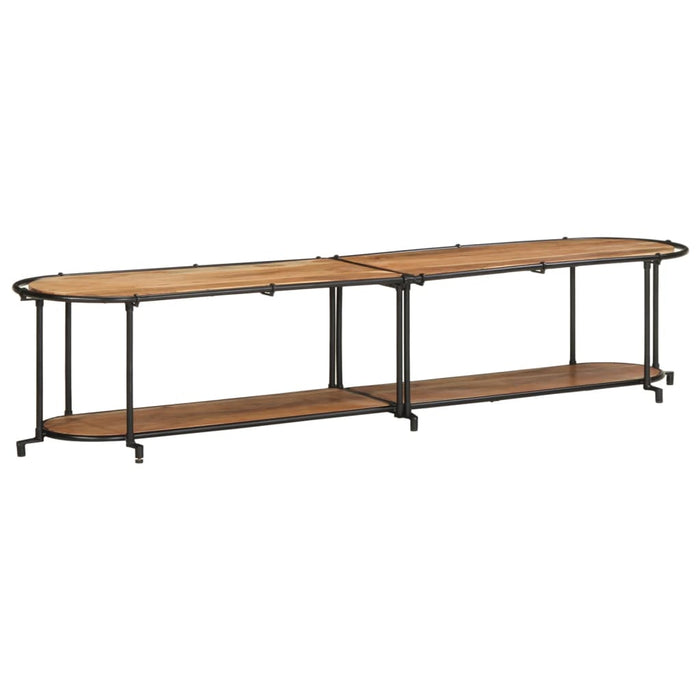 Dulap TV, 200x42x40 cm, lemn masiv de acacia - WALTI WALTI