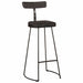 Scaune de bar 2 buc Negru 49x43x103 cm Lemn masiv Mango - WALTI WALTI