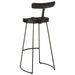 Scaune de bar 2 buc Negru 49x43x103 cm Lemn masiv Mango - WALTI WALTI