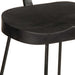 Scaune de bar 2 buc Negru 49x43x103 cm Lemn masiv Mango - WALTI WALTI