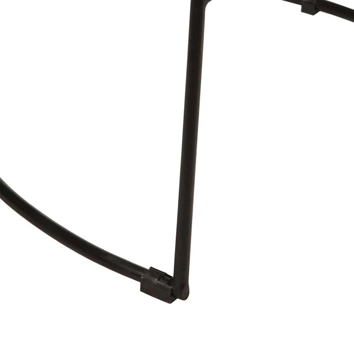 Scaune de bar 2 buc Negru 49x43x103 cm Lemn masiv Mango - WALTI WALTI