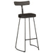 Scaune de bar 2 buc Negru 49x43x103 cm Lemn masiv Mango - WALTI WALTI