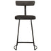 Scaune de bar 2 buc Negru 49x43x88 cm lemn masiv de mango - WALTI WALTI