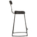 Scaune de bar 2 buc Negru 49x43x88 cm lemn masiv de mango - WALTI WALTI