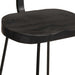 Scaune de bar 2 buc Negru 49x43x88 cm lemn masiv de mango - WALTI WALTI