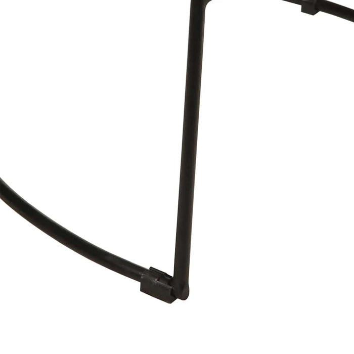 Scaune de bar 2 buc Negru 49x43x88 cm lemn masiv de mango - WALTI WALTI
