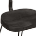 Scaune de bar 2 buc Negru 49x43x79 cm Lemn masiv Mango - WALTI WALTI
