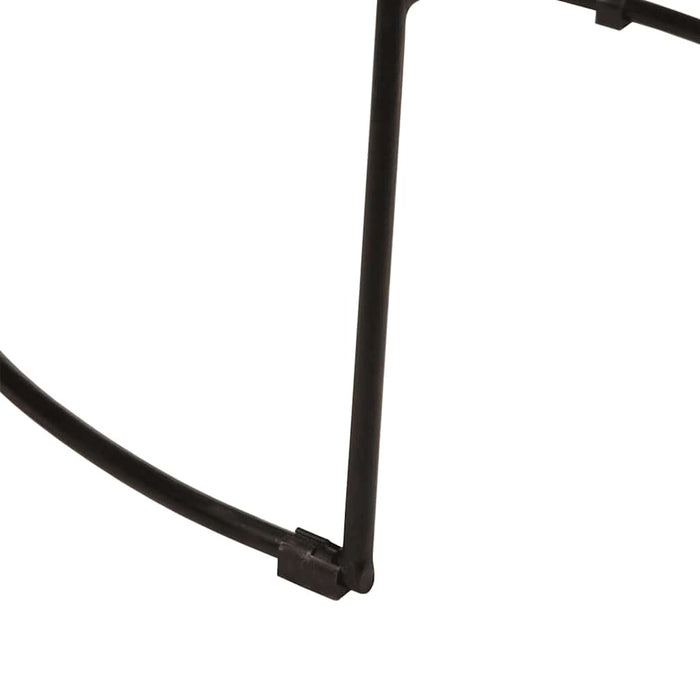 Scaune de bar 2 buc Negru 49x43x79 cm Lemn masiv Mango - WALTI WALTI