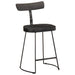 Scaune de bar 2 buc Negru 49x43x79 cm Lemn masiv Mango - WALTI WALTI