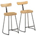 Scaune de bar 2 buc 49x43x88 cm lemn masiv de mango - WALTI WALTI