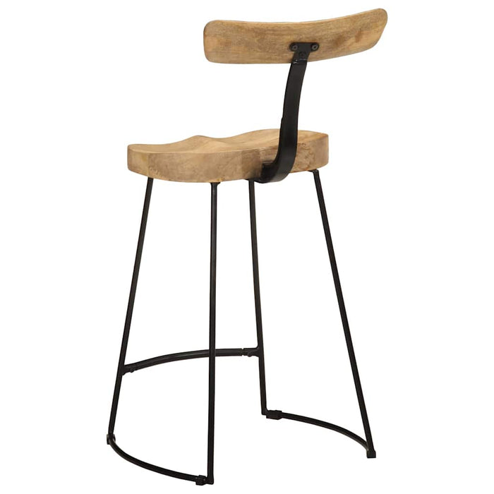 Scaune de bar 2 buc 49x43x88 cm lemn masiv de mango - WALTI WALTI