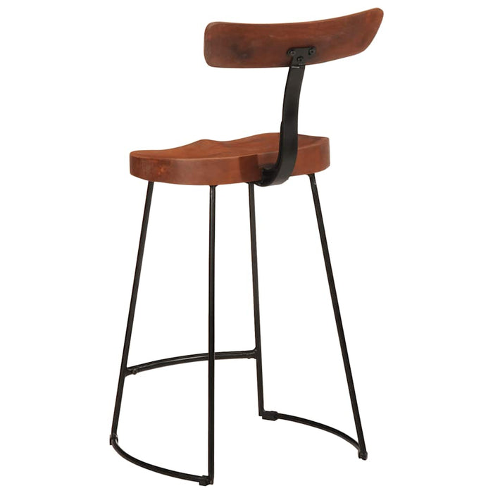 Scaune de bar 2 buc 49x43x88 cm lemn masiv de mango - WALTI WALTI