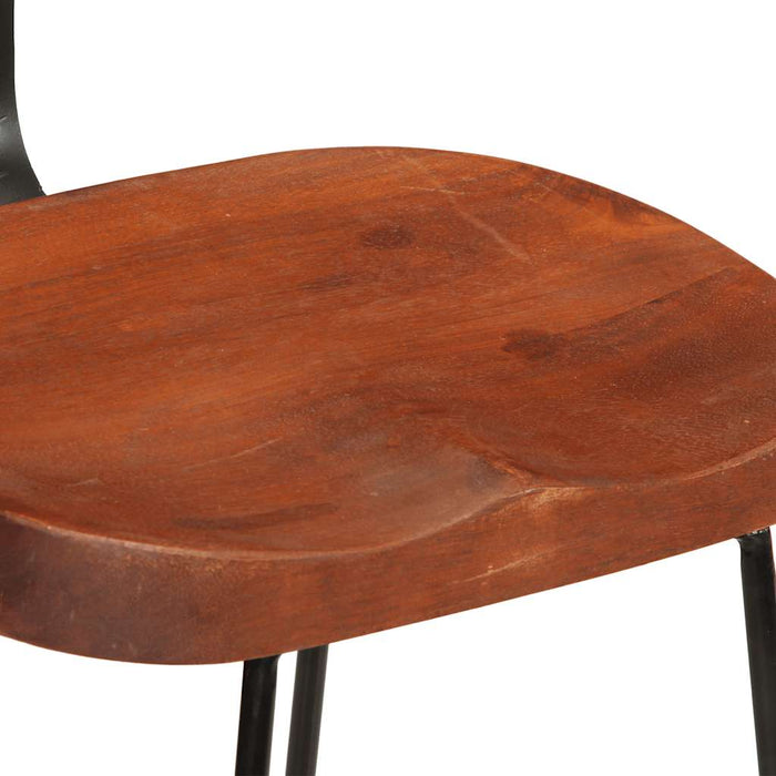 Scaune de bar 2 buc 49x43x88 cm lemn masiv de mango - WALTI WALTI
