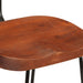 Scaune de bar 2 buc 49x43x88 cm lemn masiv de mango - WALTI WALTI