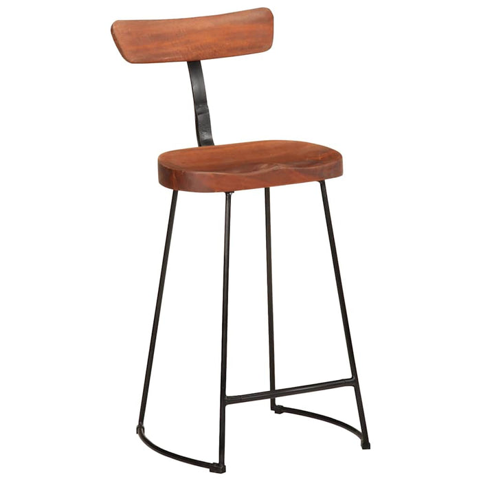 Scaune de bar 2 buc 49x43x88 cm lemn masiv de mango - WALTI WALTI