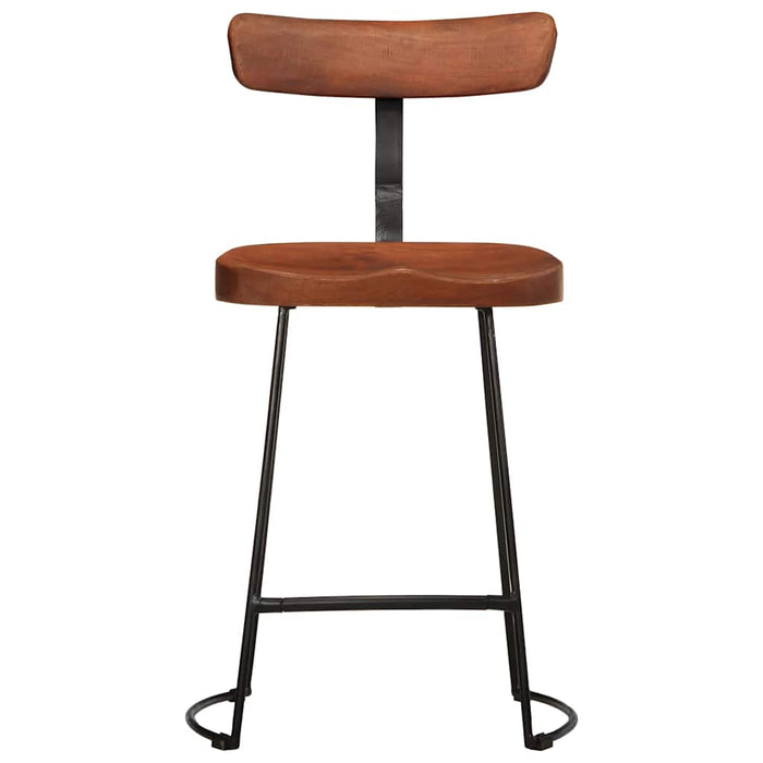 Scaune de bar 2 buc 49x43x79 cm lemn masiv de mango - WALTI WALTI