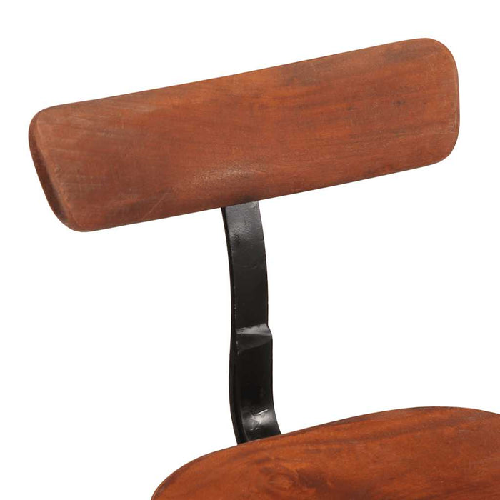 Scaune de bar 2 buc 49x43x79 cm lemn masiv de mango - WALTI WALTI