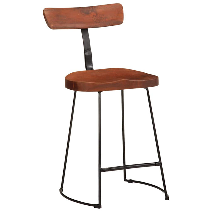 Scaune de bar 2 buc 49x43x79 cm lemn masiv de mango - WALTI WALTI