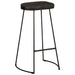 Scaune de bar 2 buc Negru 45x40x78 cm lemn masiv de mango - WALTI WALTI