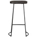 Scaune de bar 2 buc Negru 45x40x78 cm lemn masiv de mango - WALTI WALTI