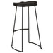 Scaune de bar 2 buc Negru 45x40x78 cm lemn masiv de mango - WALTI WALTI