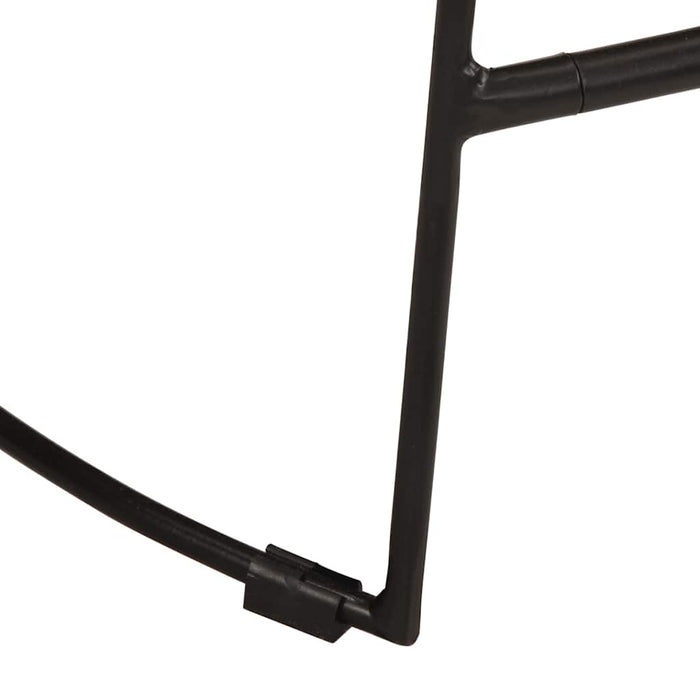 Scaune de bar 2 buc Negru 45x40x78 cm lemn masiv de mango - WALTI WALTI