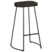 Scaune de bar 2 buc Negru 45x40x78 cm lemn masiv de mango - WALTI WALTI