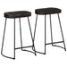 Scaune de bar 2 buc Negru 45x40x62 cm lemn masiv de mango - WALTI WALTI
