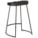Scaune de bar 2 buc Negru 45x40x62 cm lemn masiv de mango - WALTI WALTI