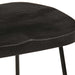 Scaune de bar 2 buc Negru 45x40x62 cm lemn masiv de mango - WALTI WALTI