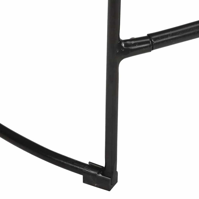 Scaune de bar 2 buc Negru 45x40x62 cm lemn masiv de mango - WALTI WALTI