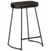 Scaune de bar 2 buc Negru 45x40x62 cm lemn masiv de mango - WALTI WALTI