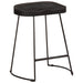 Scaune de bar 2 buc Negru 46x38x52 cm lemn masiv de mango - WALTI WALTI