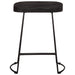 Scaune de bar 2 buc Negru 46x38x52 cm lemn masiv de mango - WALTI WALTI