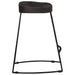 Scaune de bar 2 buc Negru 46x38x52 cm lemn masiv de mango - WALTI WALTI