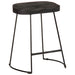 Scaune de bar 2 buc Negru 46x38x52 cm lemn masiv de mango - WALTI WALTI