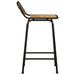 Scaune de bar 2 buc 46x35,5x80 cm Lemn masiv Mango brut - WALTI WALTI