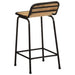 Scaune de bar 4 buc 46x35,5x80 cm Lemn masiv Mango brut - WALTI WALTI