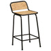 Scaune de bar 4 buc 46x35,5x80 cm Lemn masiv Mango brut - WALTI WALTI