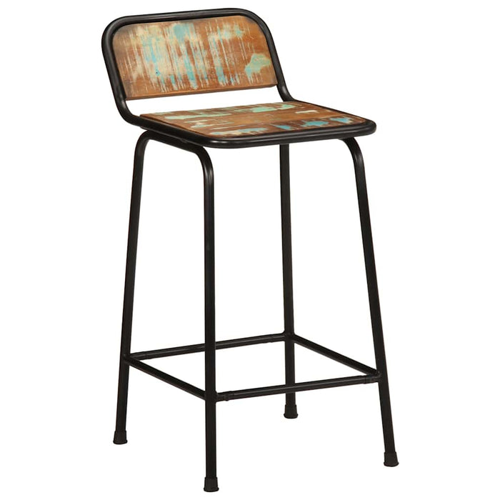Scaune de bar 2 buc 46x35,5x80 cm lemn masiv recuperat - WALTI WALTI