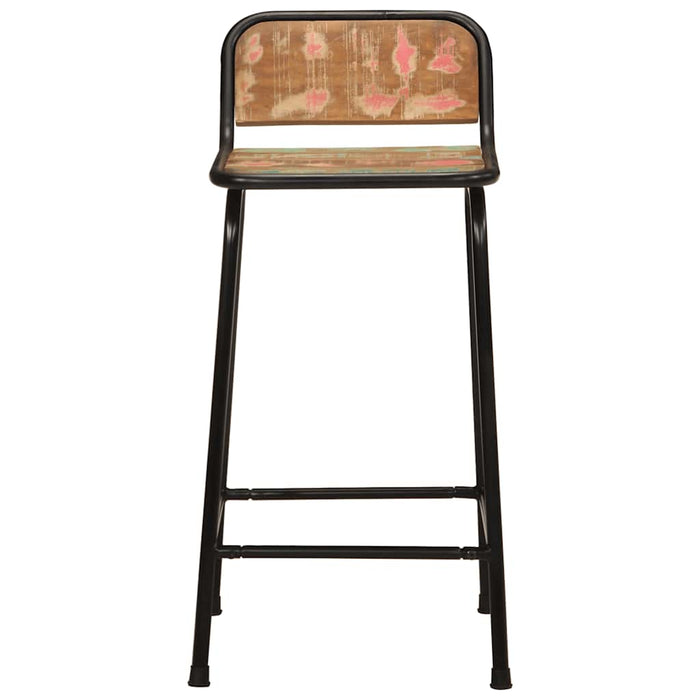 Scaune de bar 2 buc 46x35,5x80 cm lemn masiv recuperat - WALTI WALTI