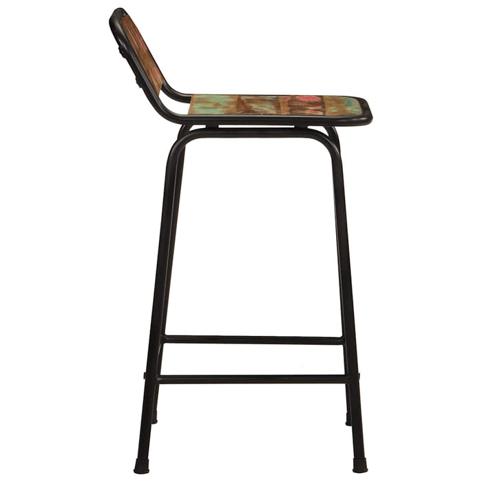 Scaune de bar 2 buc 46x35,5x80 cm lemn masiv recuperat - WALTI WALTI