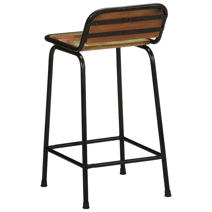 Scaune de bar 2 buc 46x35,5x80 cm lemn masiv recuperat - WALTI WALTI